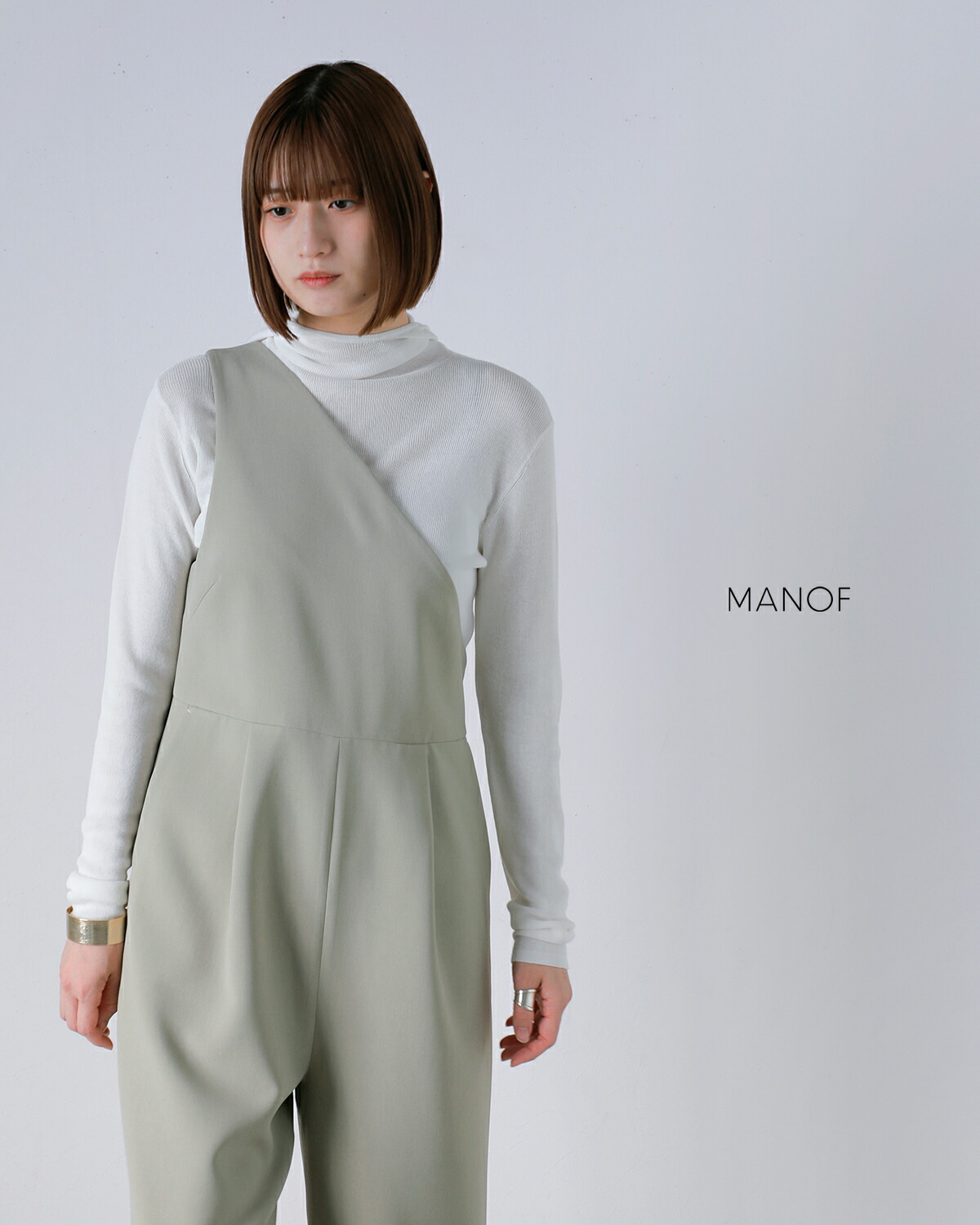 60%OFF】MANOF マノフ ワンショルダー オールインワン 88112-5002-kk