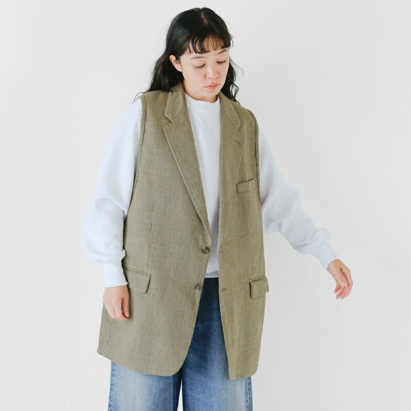 サニーサイドアップ ✕ バブアー リメイク ボア ライナーベスト Sunny