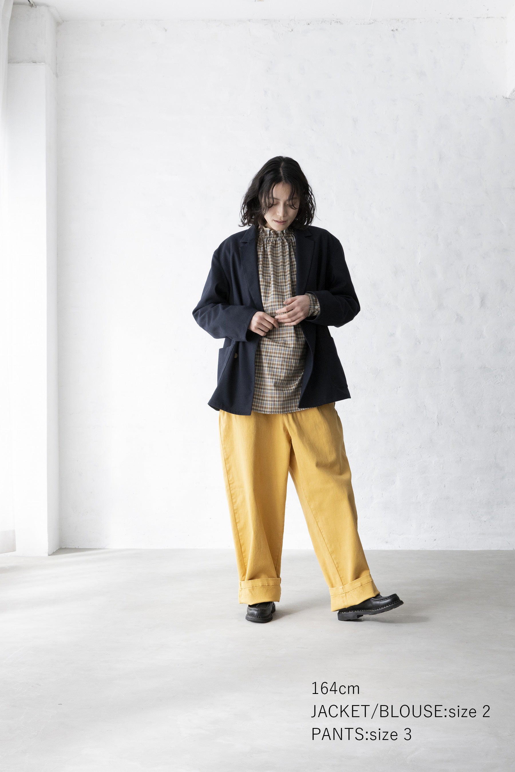 環境配慮素材》FLANNEL EASY JACKET オンオフ兼用 セットアップ対応