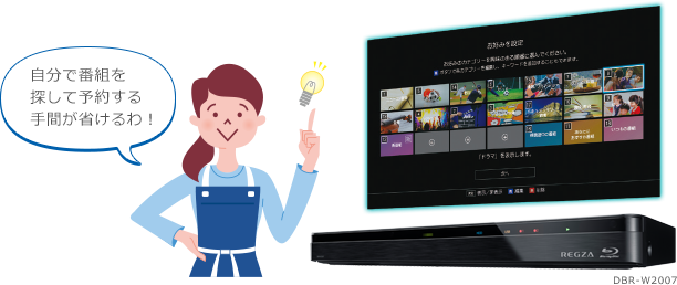 DBR-W2007/W1007/W507/録画・再生/録画｜レグザブルーレイ/レグザ