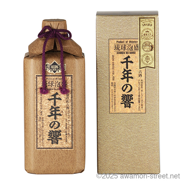 千年の響 長期熟成古酒 43度,720ml / 今帰仁酒造 / 泡盛ストリート.net