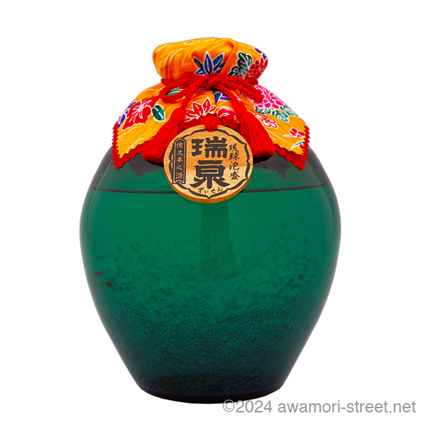 琉球ガラス1升 -翠- 瑞泉 古酒 43度,1800ml / 瑞泉酒造 / 泡盛