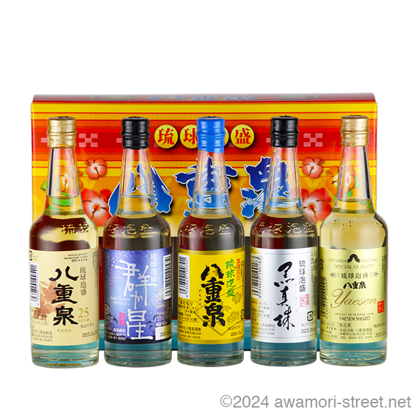 八重泉 ミニボトル 5本セット 100ml x 5 / 八重泉酒造 / 泡盛