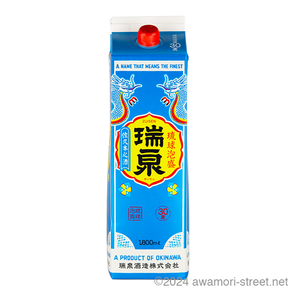 瑞泉 紙パック 30度,1800ml / 瑞泉酒造 / 泡盛ストリート.net