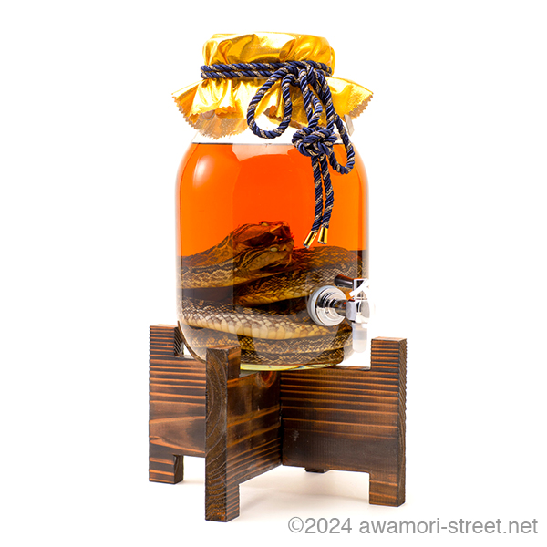 夫婦ハブ入りハブ酒 蛇口付き 35度,3000ml / 南都酒造 / 泡盛