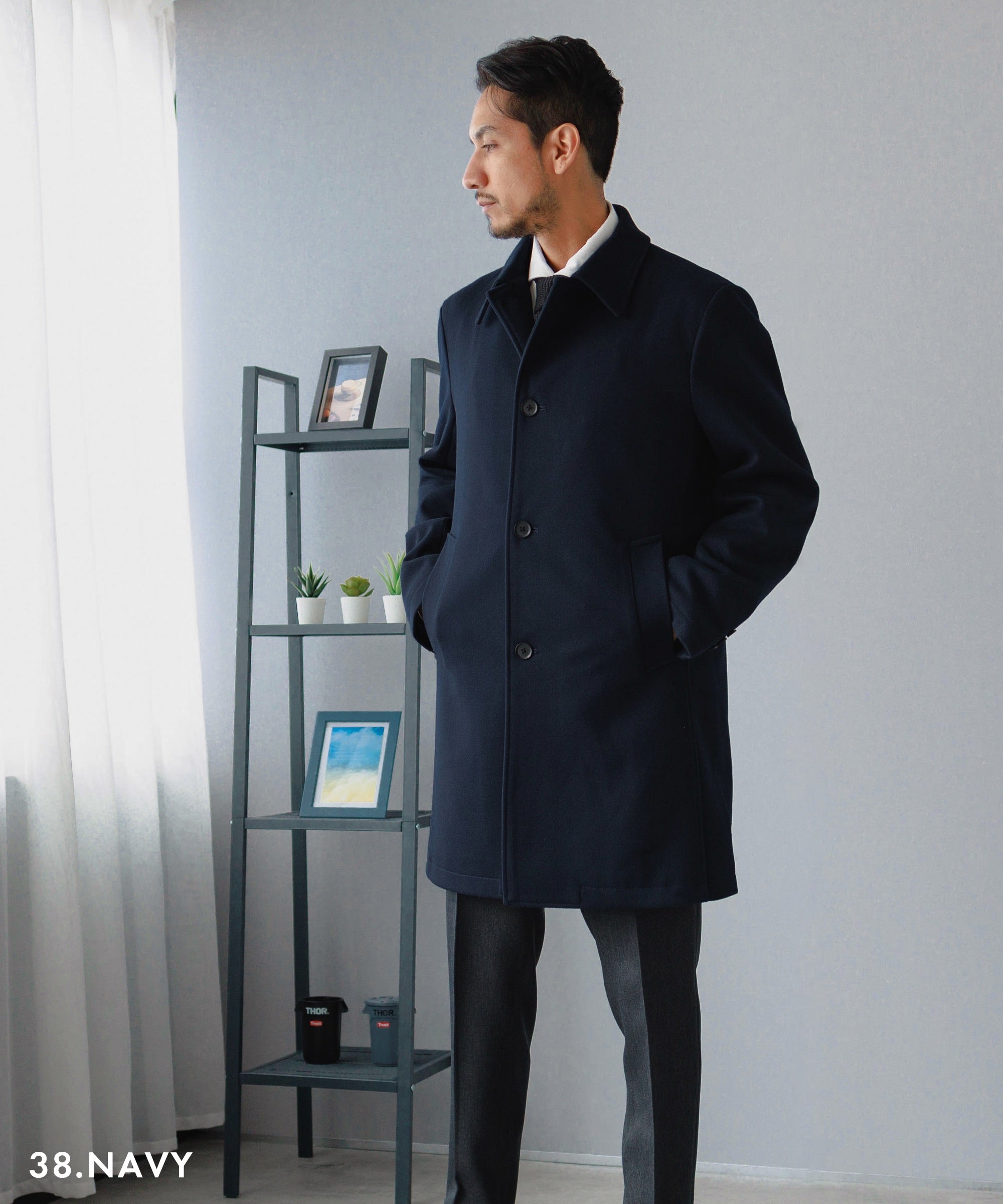 AWC] ステンカラー メルトンコート | AWC - AcviveWorkerComponents