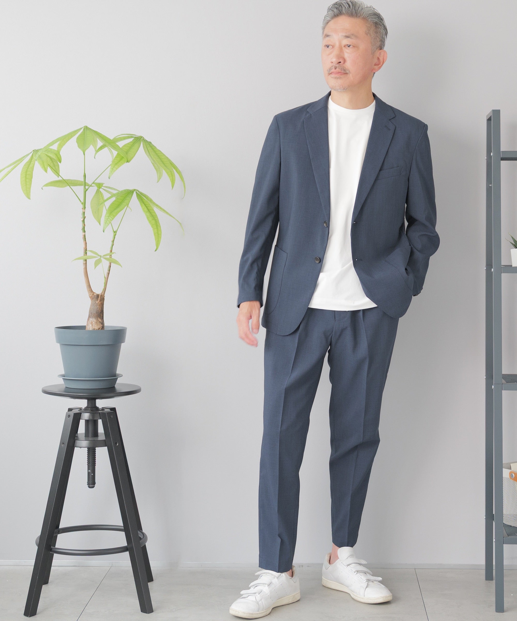 AWC] テックリネンセットアップスーツ - AWC active worker components