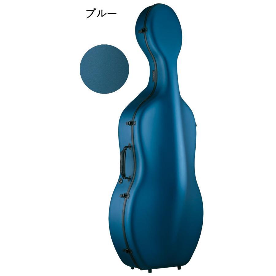 美品・送料込み】キャスター付き チェロ用 ハードケース ブルー チェロ