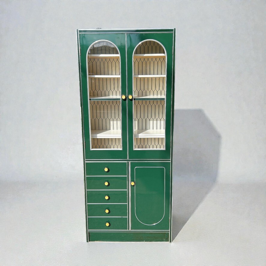 Yahoo!オークション -「レトロ ポップ 食器棚」の落札相場・落札価格