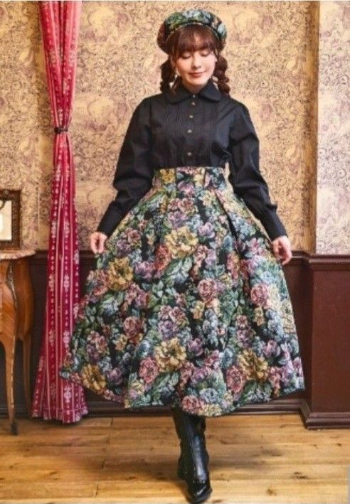 クラロリ くる実 しまむら ゴブラン ロング スカート ノエルド