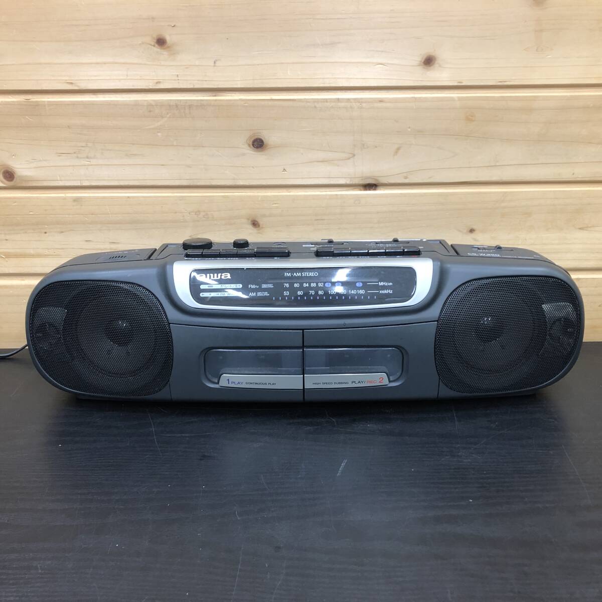 希少 未使用級】aiwa XG-E5M ダブルCD ダブルカセット ビンテージ