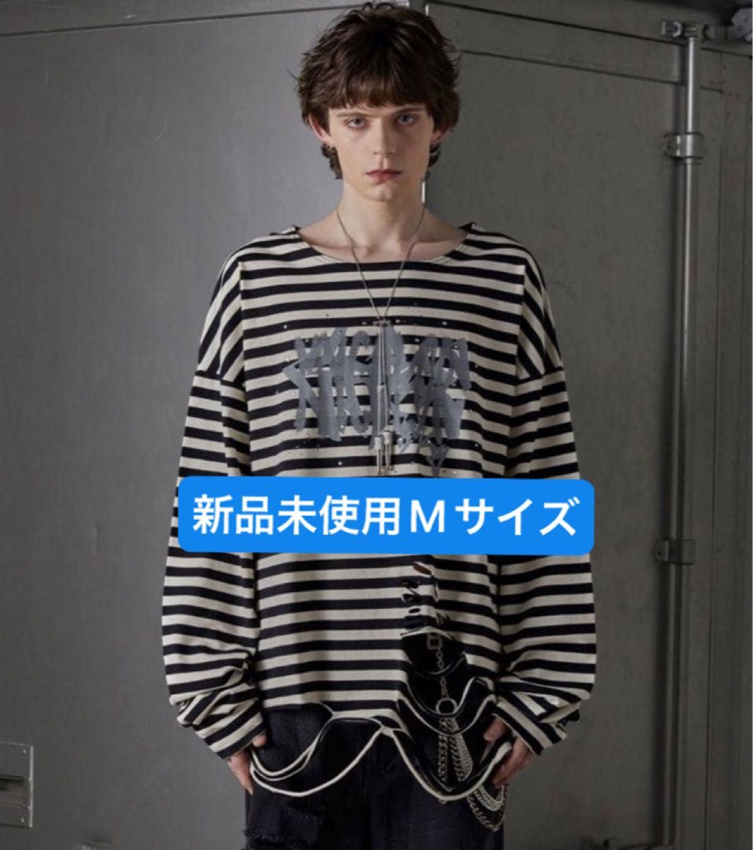 GRANCY】ラインストーンデザイン グラフィックダメージ ロンT｜Yahoo