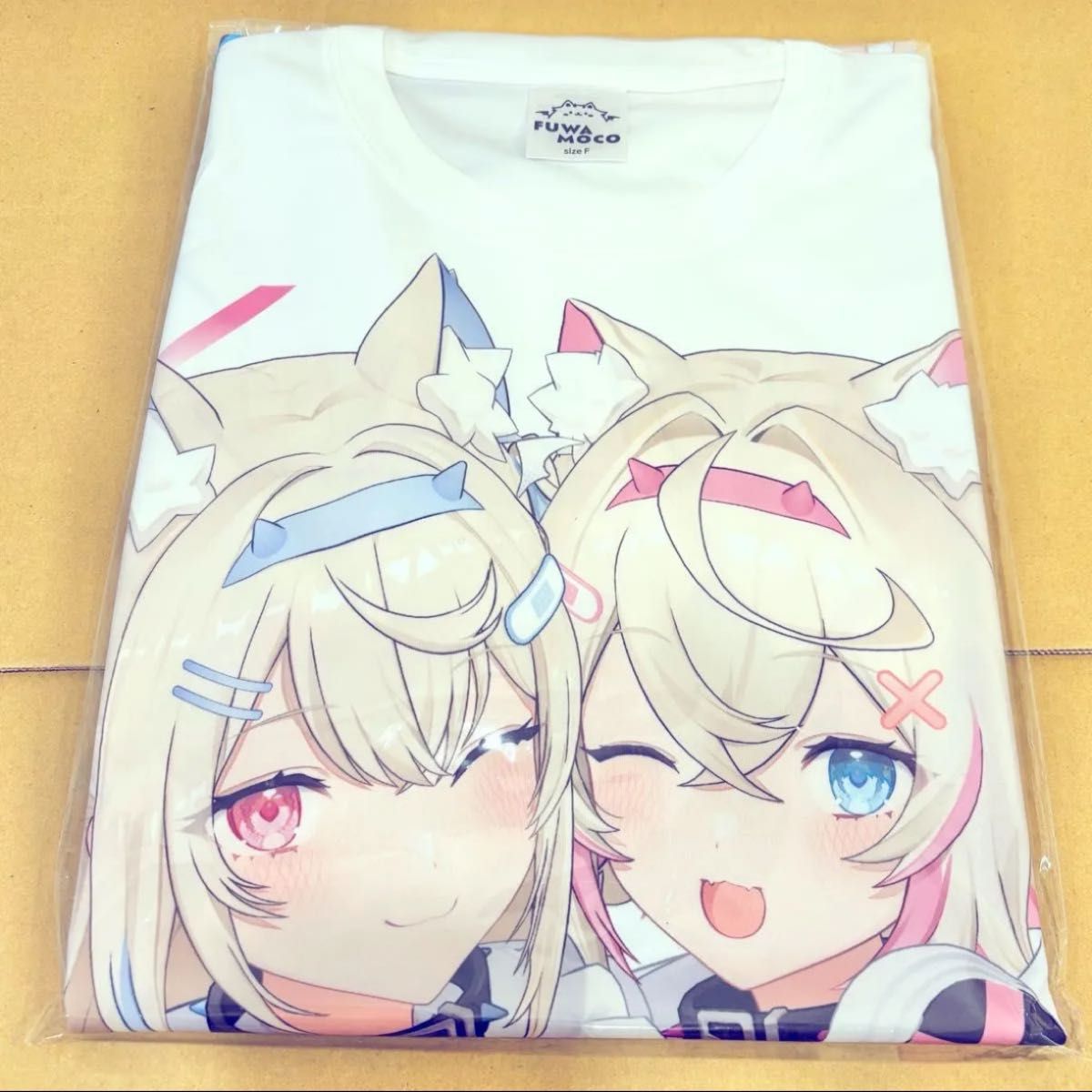 ホロライブ フワモコ 活動2周年記念 FUWAMOCO痛Tシャツ｜Yahoo!フリマ