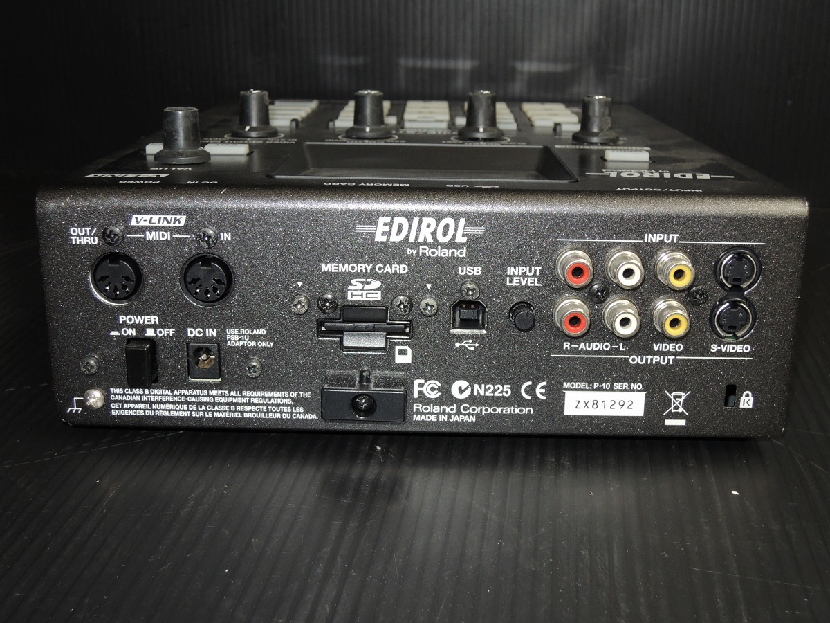 Roland P-10 Visual J2F○Roland EDIROL P-10 ビジュアルサンプラー