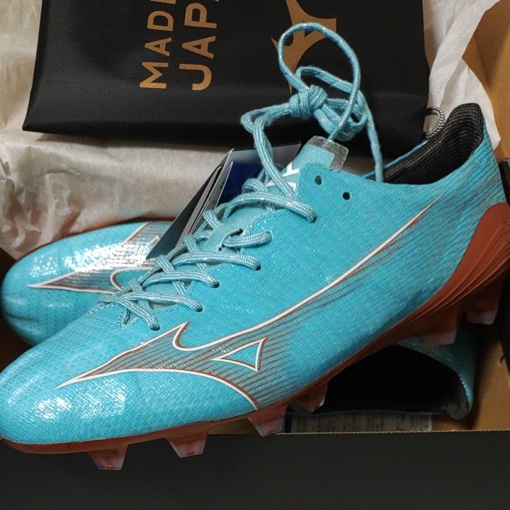 新品26 5cm ミズノアルファジャパン AZURE BLUE PACK MIZUNO ALPHA α
