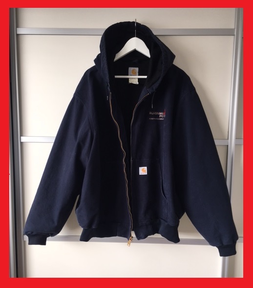 希少MADE IN USA カーハートアクティブジャケット 企業刺仕様