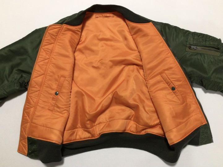 別注UNUSED×BUZZ RICKSON'S×BEAMSトリプルネーム MA-1 アンユーズド