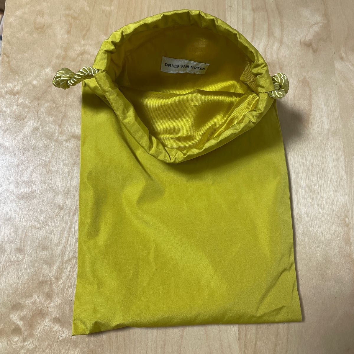Dries Van Notenドリスヴァンノッテン マスタードイエロー ポーチ 巾着