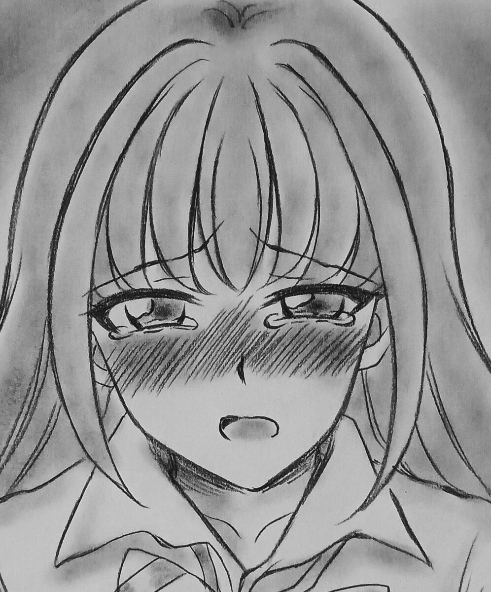 Yahoo!オークション - オリジナル/同人手描きイラスト/見ちゃだめ…/鉛