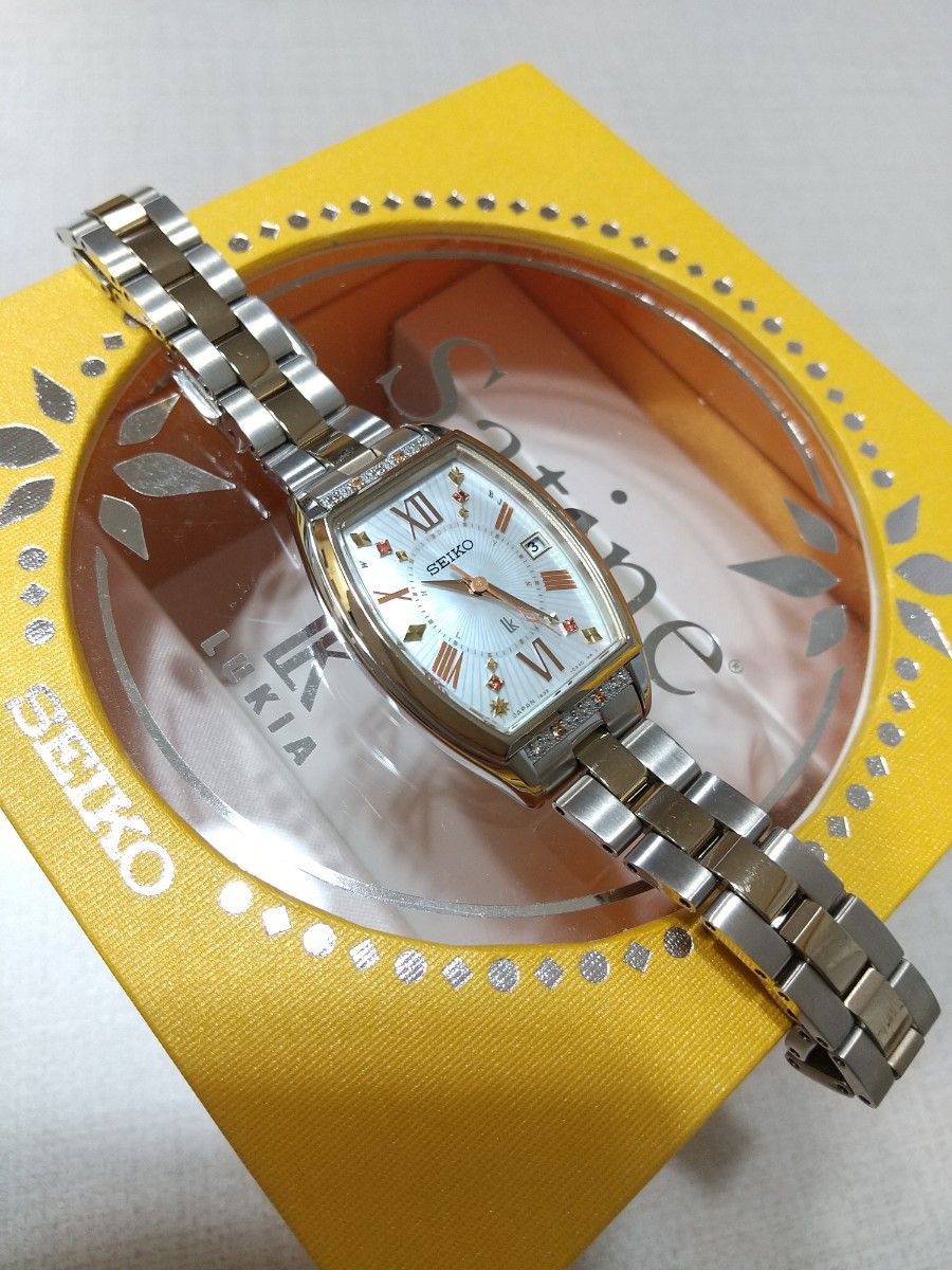セイコー ルキア 美品ピエール・エルメコラボ 限定モデルダイヤ 電波
