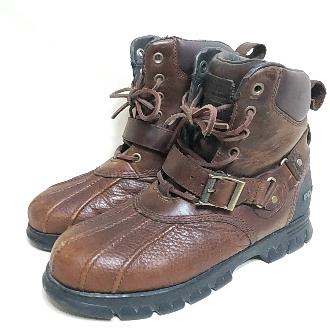 RALPH LAUREN ポロ ラルフローレン 茶色 27 5cm 9 2/1 Bean Boot