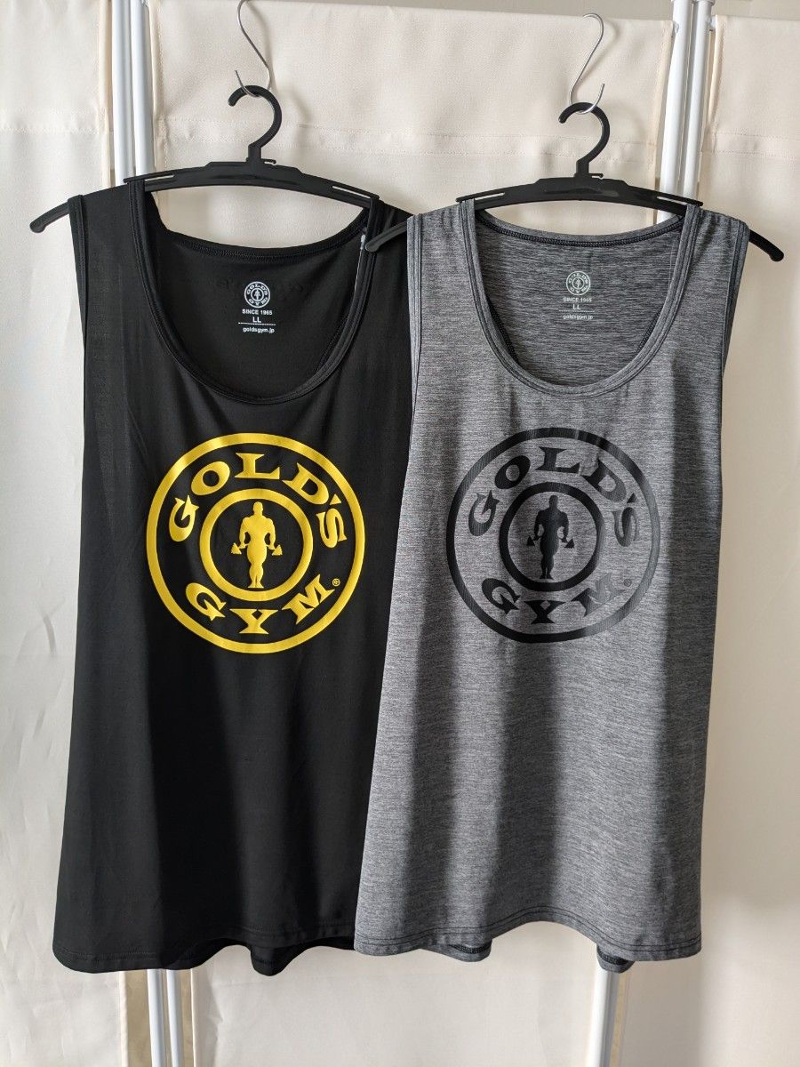 新品タグ付 GOLD'S GYM ゴールドジム タンクトップ【ブラック/LLサイズ