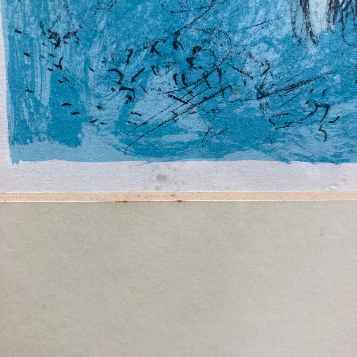 真作保証】マルク・シャガール「画家とモデル」リトグラフ 版画 絵画