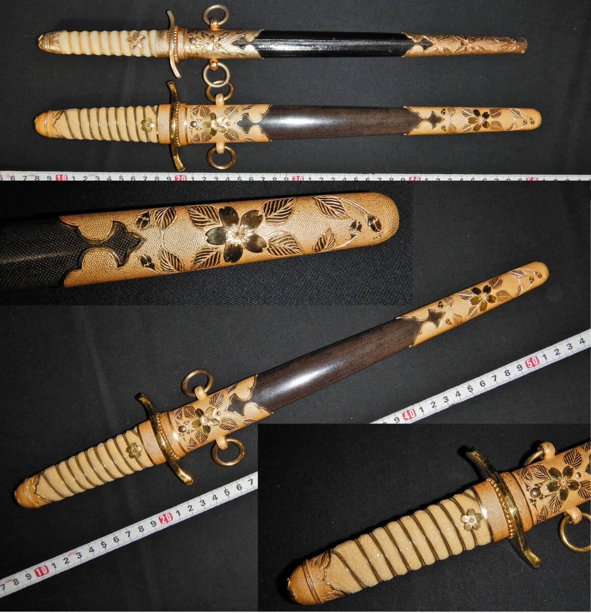 Yahoo!オークション - 日本軍日本海軍・大型士官短剣・短刀仕込型特大