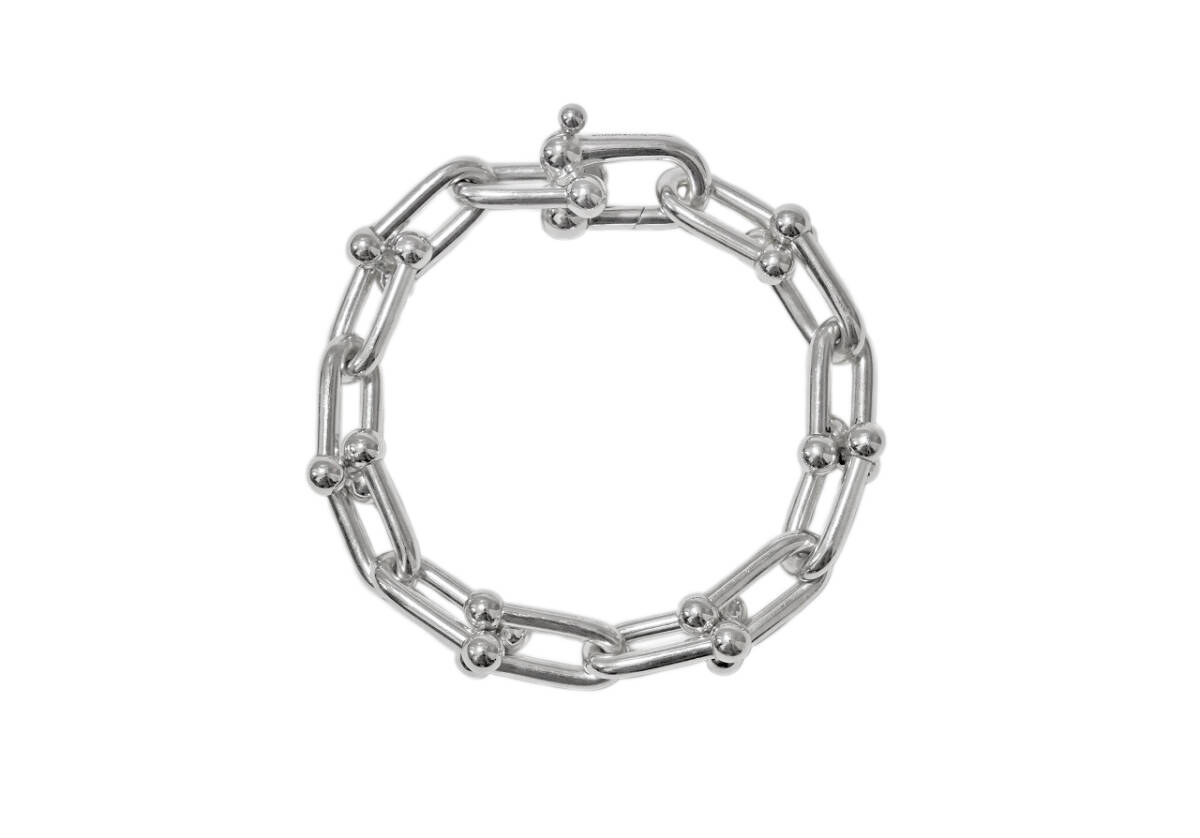 Tiffany ハードウェア ラージリンク ブレスレット 14コマ 63 7g 腕周り