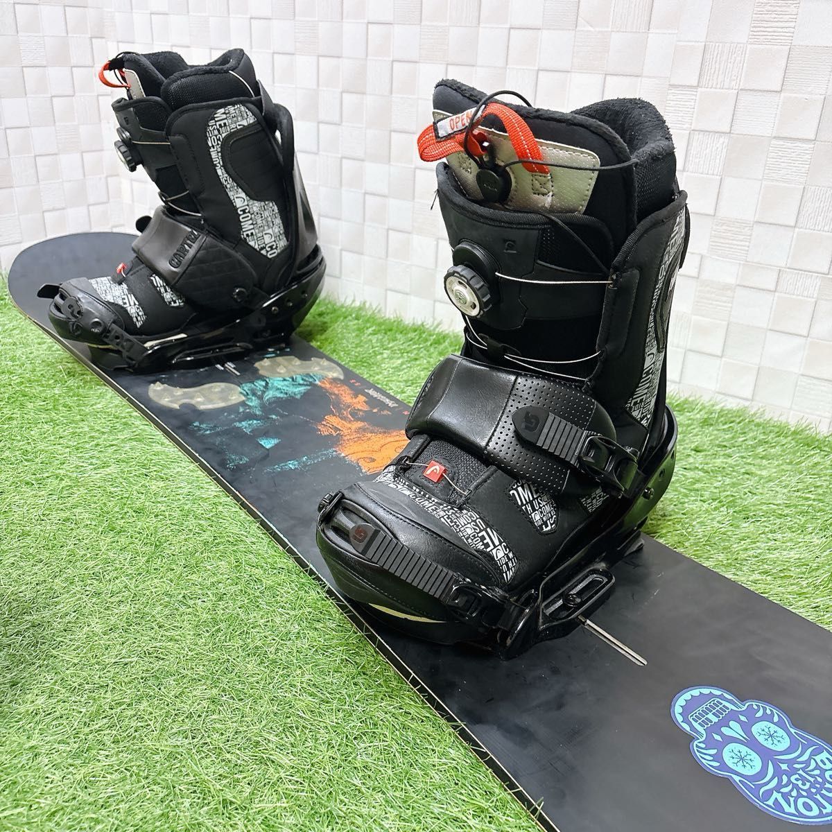 メンズ スノーボード 3点セット BURTON INSTIGATOR 155cm バイン