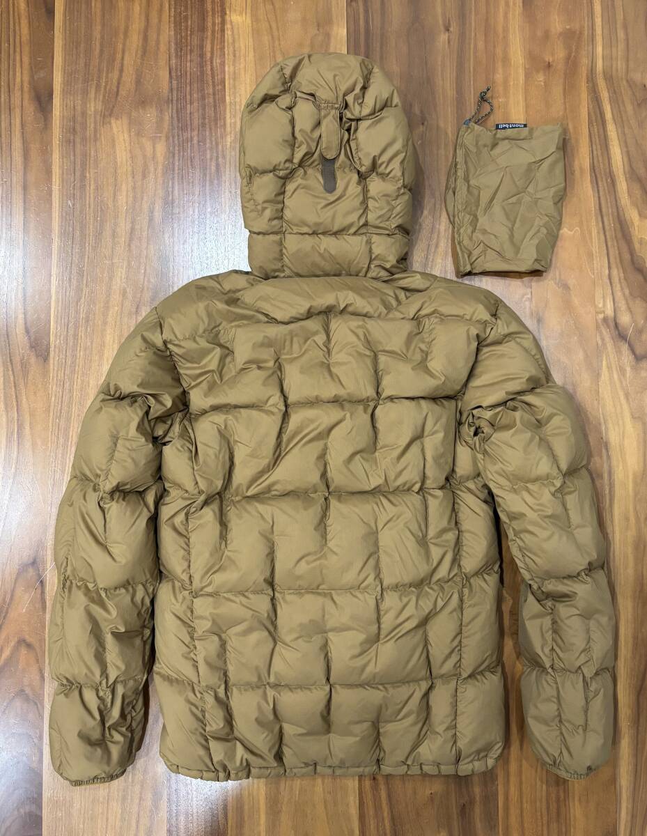 美品 モンベル ネージュダウン パーカ Men's 男性用 Mサイズ ブラウン