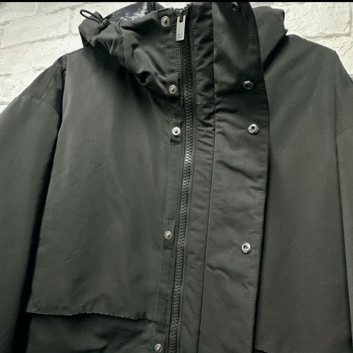 ユニクロ +j ハイブリッドダウンオーバーサイズパーカ UNIQLO XL 黒