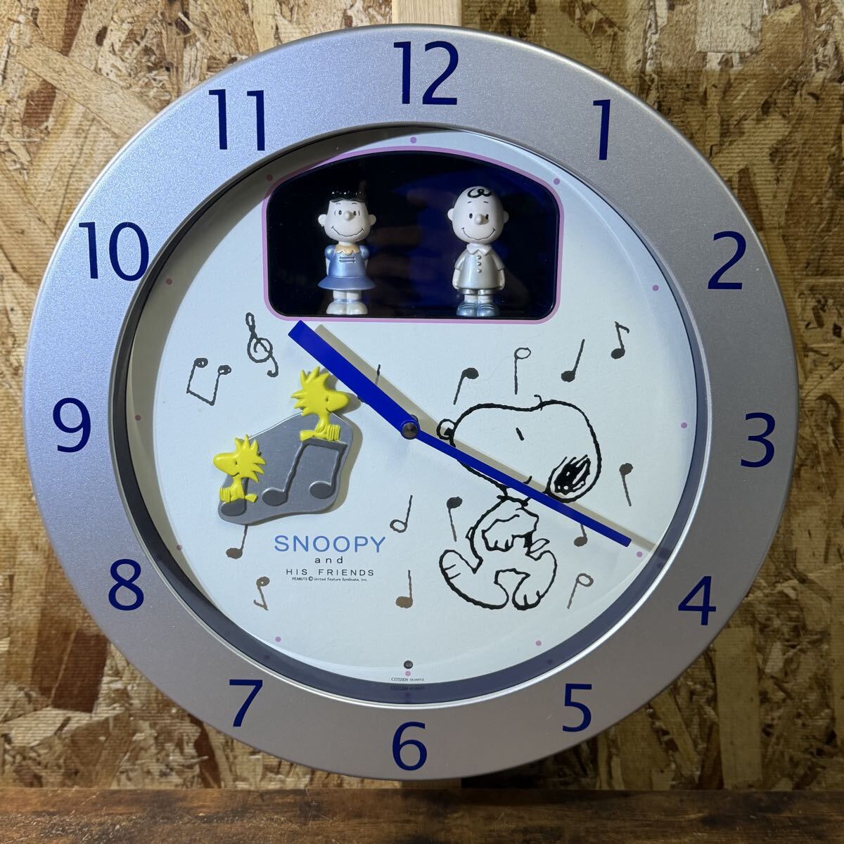 CITIZEN シチズン SNOOPY スヌーピー からくり時計 リズム時計 壁掛け