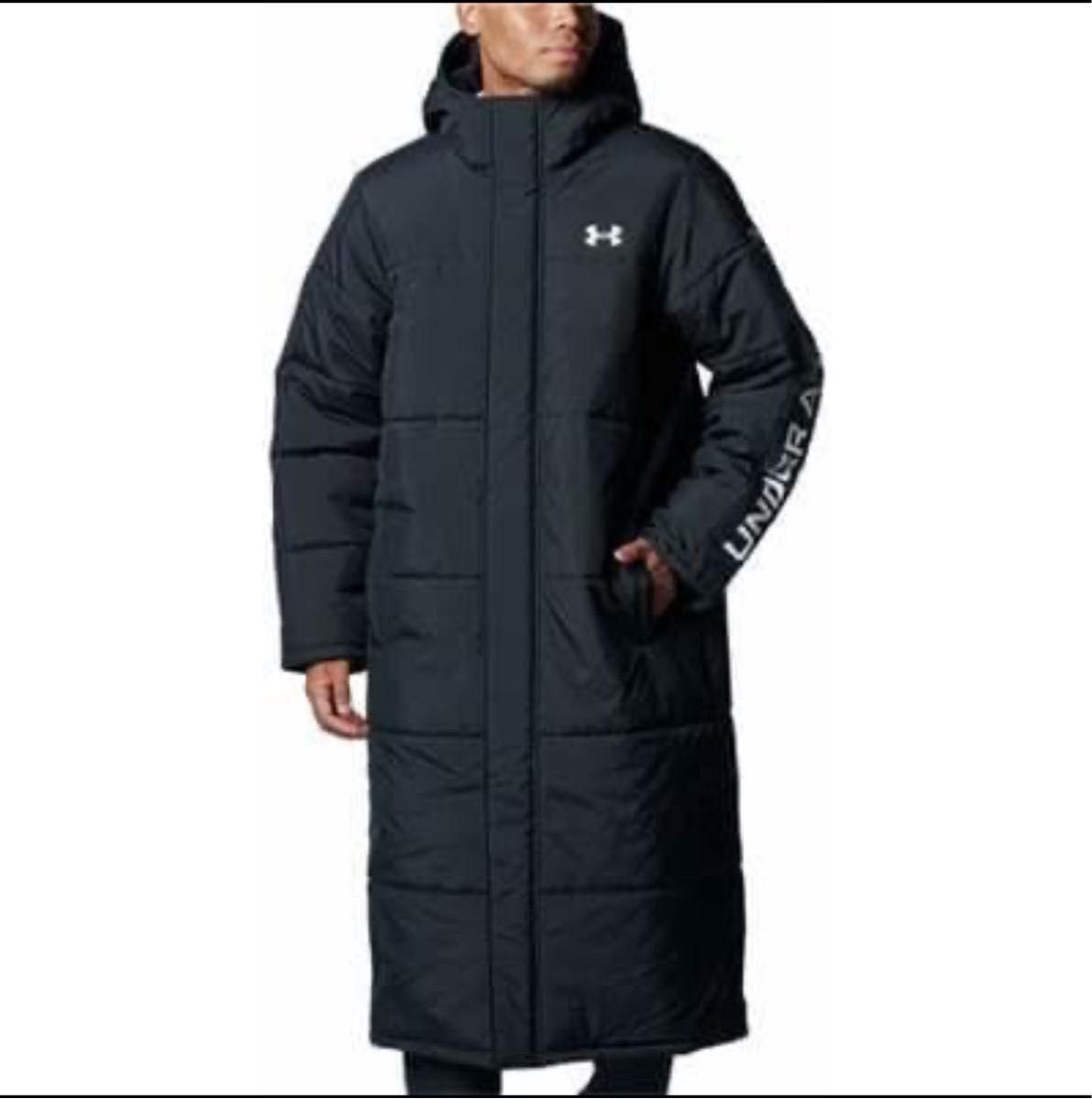 最新モデル UNDER ARMOUR ブラック ロングコート L 新品 メンズ