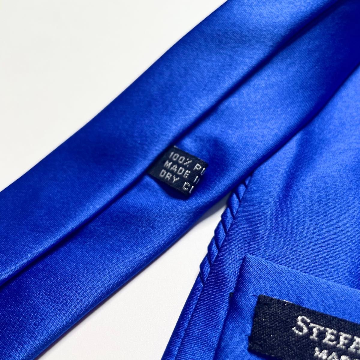 Stefano Ricci ステファノリッチ プリーツネクタイ ロイヤルブルー