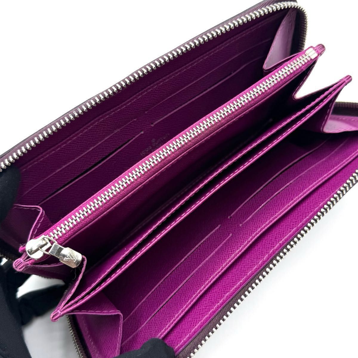 ルイヴィトン エピ ジッピーウォレット カシス 長財布 パープル お