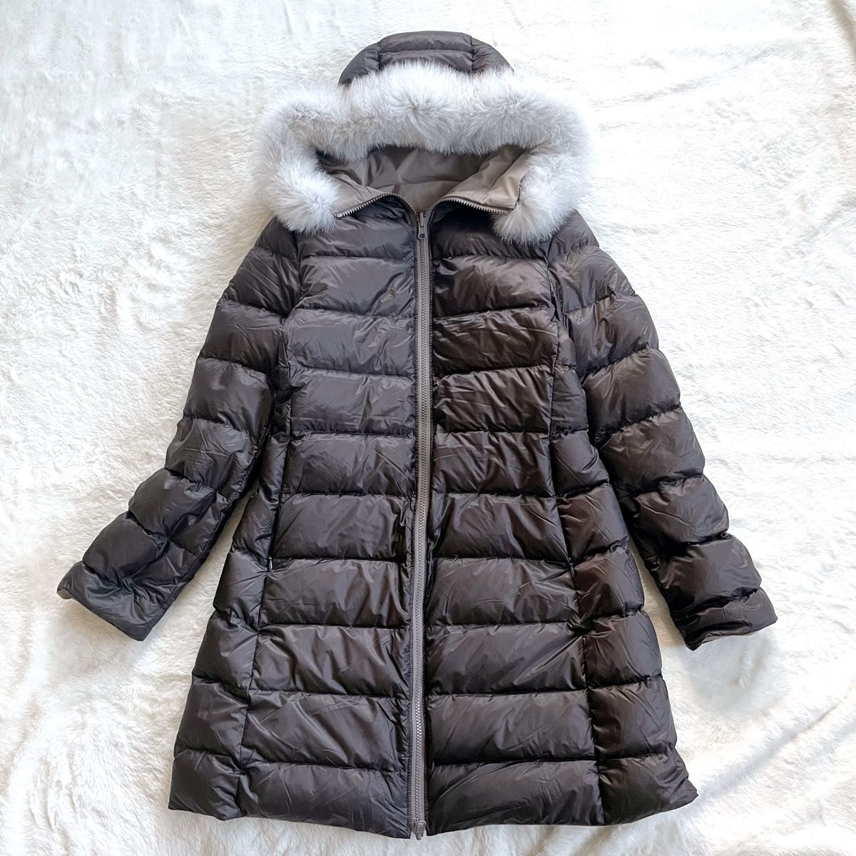 美品】BARNEYS NEW YORK リバーシブル ダウン フォックスファー｜Yahoo