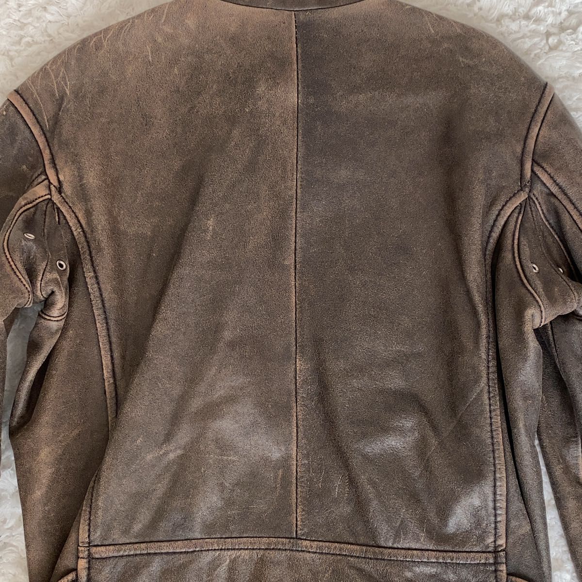 AVIREX レザー ジャケット シングルライダース ヴィンテージ加工 M