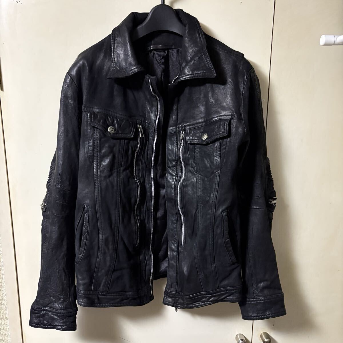14th Addiction レザージャケット ライダースジャケット00s archive