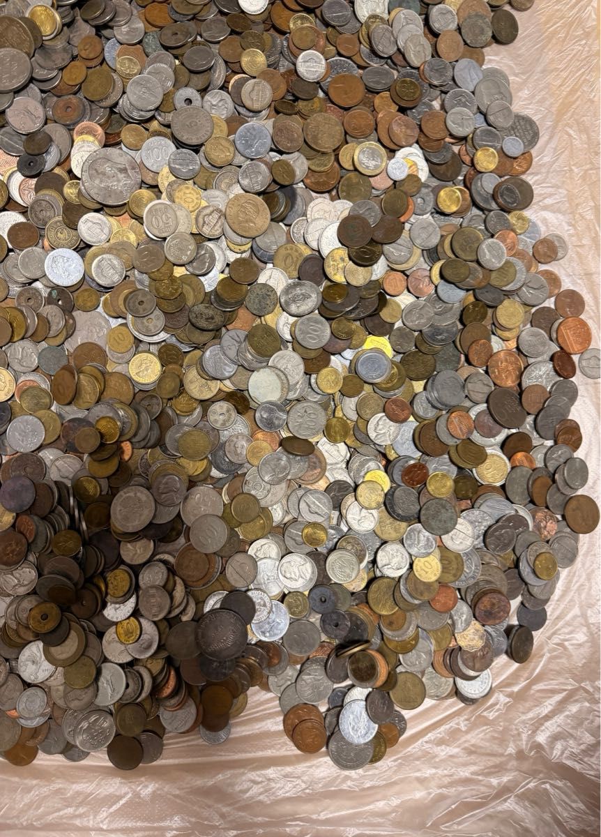 外国硬貨等 コインまとめ 15000g 15kg 古銭 外貨 硬貨 外国古銭 世界の