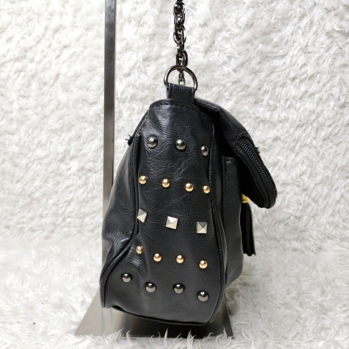 y2k archive グランジ スタッズ 金具 ワンショルダー バッグ 平成