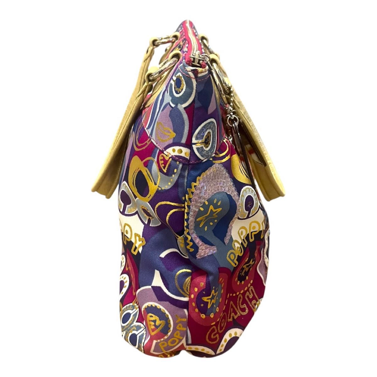 未使用】COACH POPPY コーチ ポピー トートバッグ スパンコール マルチ