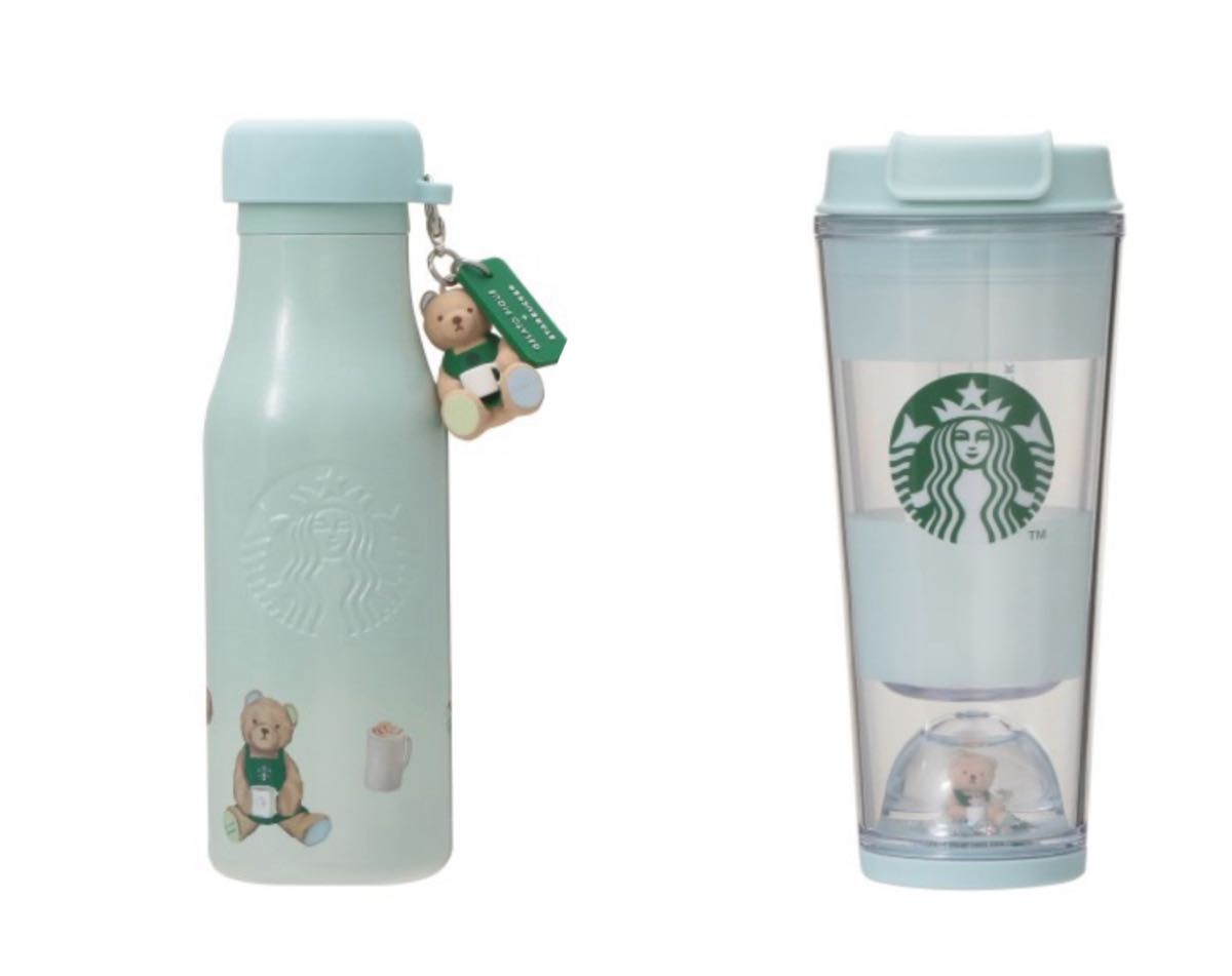 ミントグリーン】スタバ ジェラピケ ステンレスボトル&タンブラー
