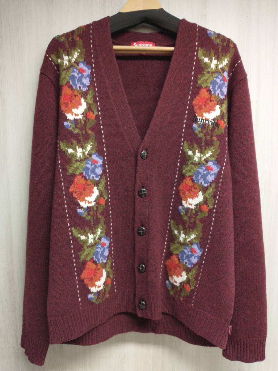 Yahoo!オークション - Supreme Floral Stripe Cardigan 19AW フローラ