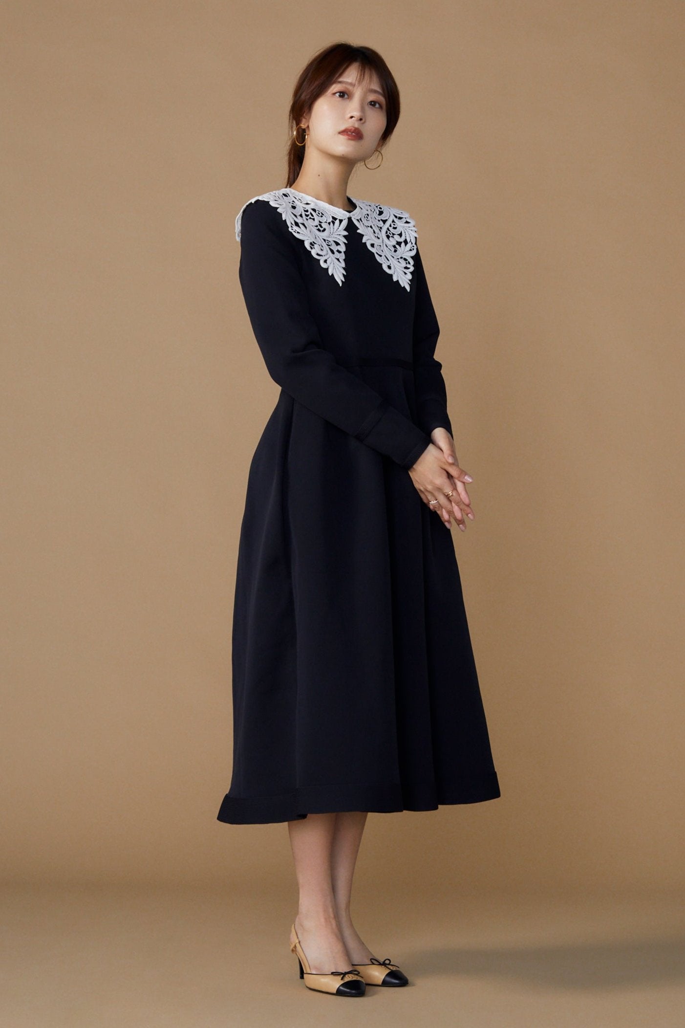 Christina knit dress (Black) – Audire