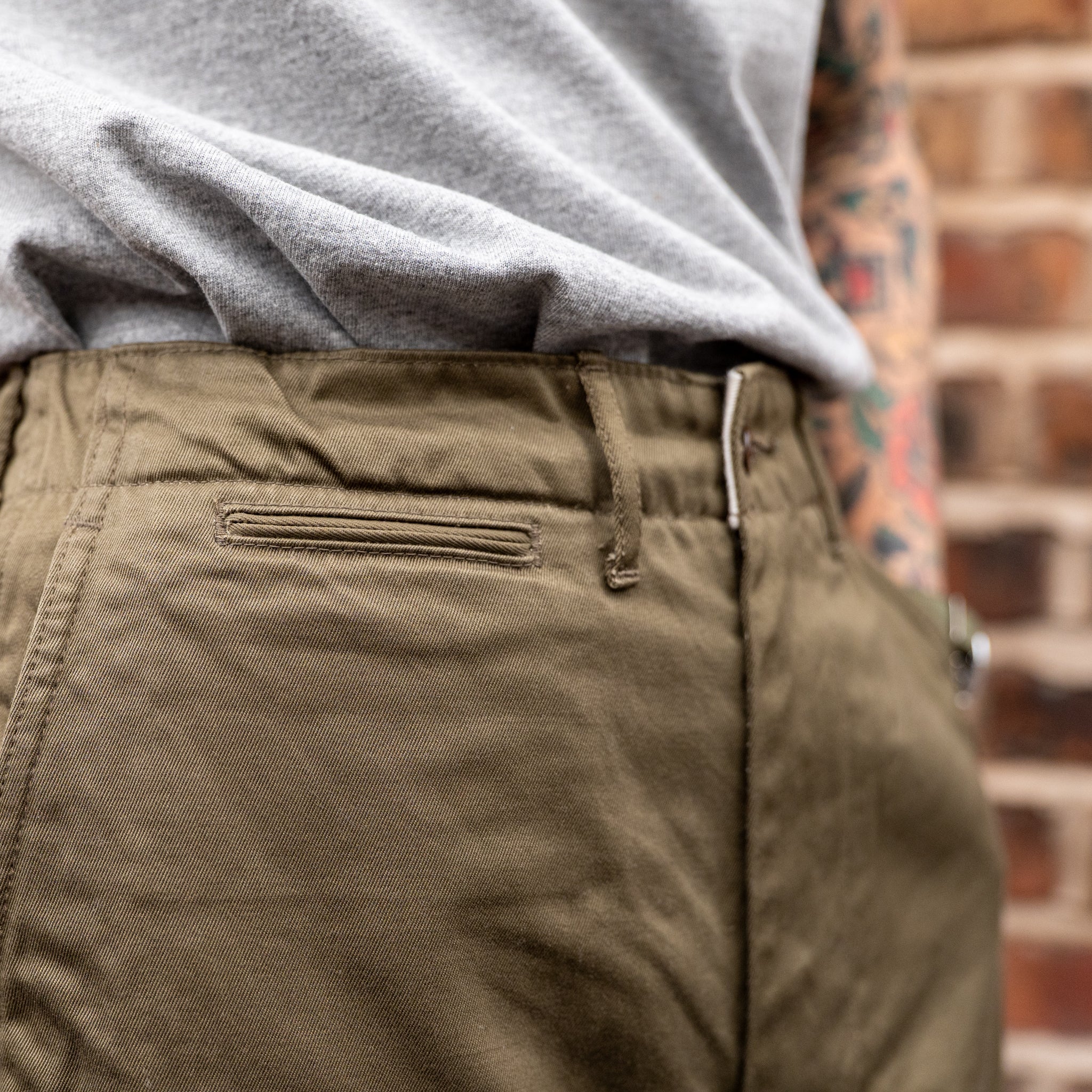 Buzz Rickson's Original Spec Chinos (One Wash) Khaki | Auteur Store
