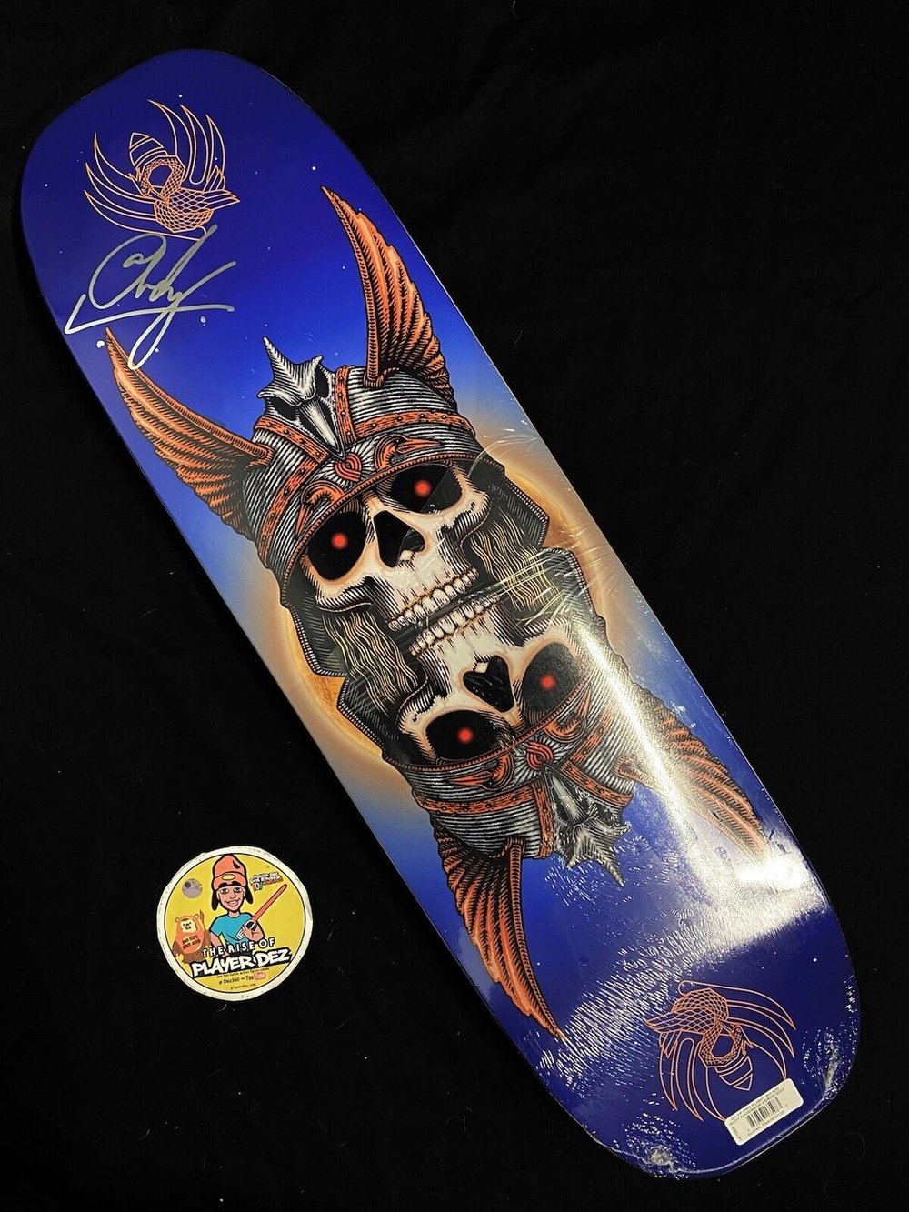 Signed Andy Anderson Autographed Skateboard Deck 9.13 Heron 2
