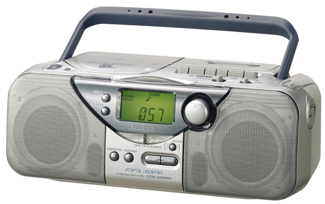 ケンウッド、WMA/MP3も再生可能なCDラジカセ