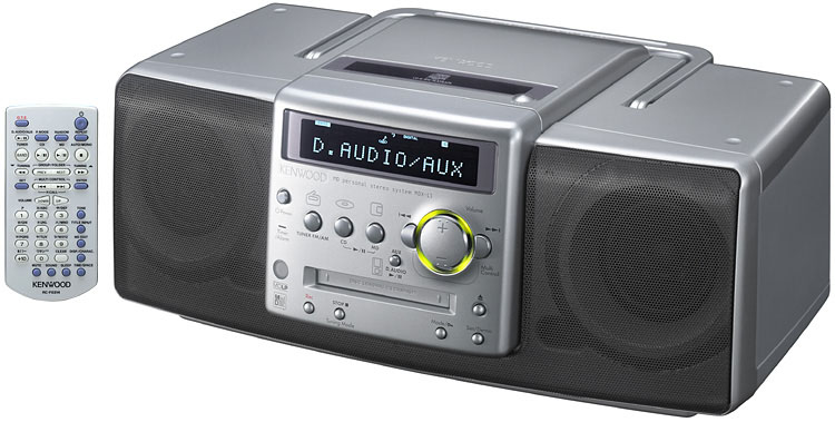 ケンウッド、ポータブル機と連携可能なMD/CDシステム