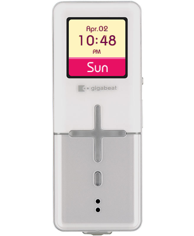 東芝、フラッシュメモリ「gigabeat」に新モデル